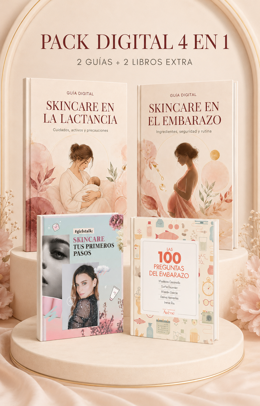 CUIDA TU PIEL SIN MIEDO DURANTE EL EMBARAZO Y LACTANCIA + 2 LIBROS